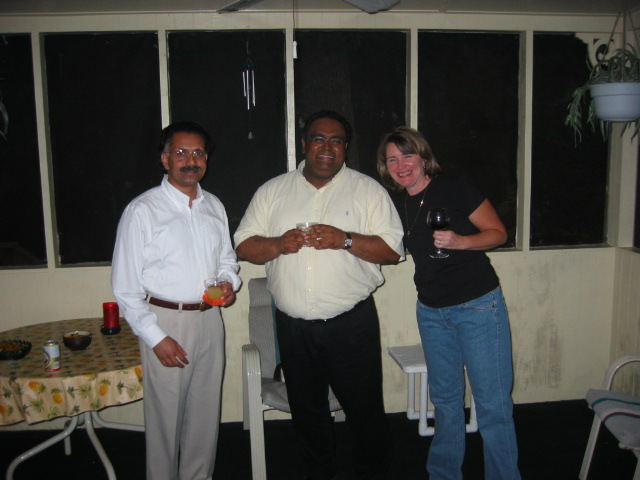Sam Thomas, Tom Varkey & Kerry Abraham at the Atlanta 2005 re-union