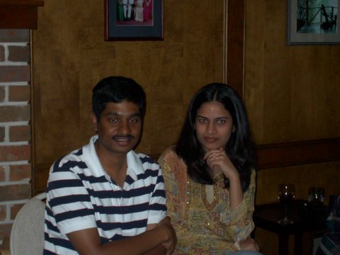Lunch Sat 30th July Sandeep 89 & wife Preethi from New Jersey