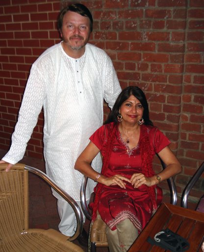 Dr Madhu Reddy with wife Nahid at Tanunda - March 2008