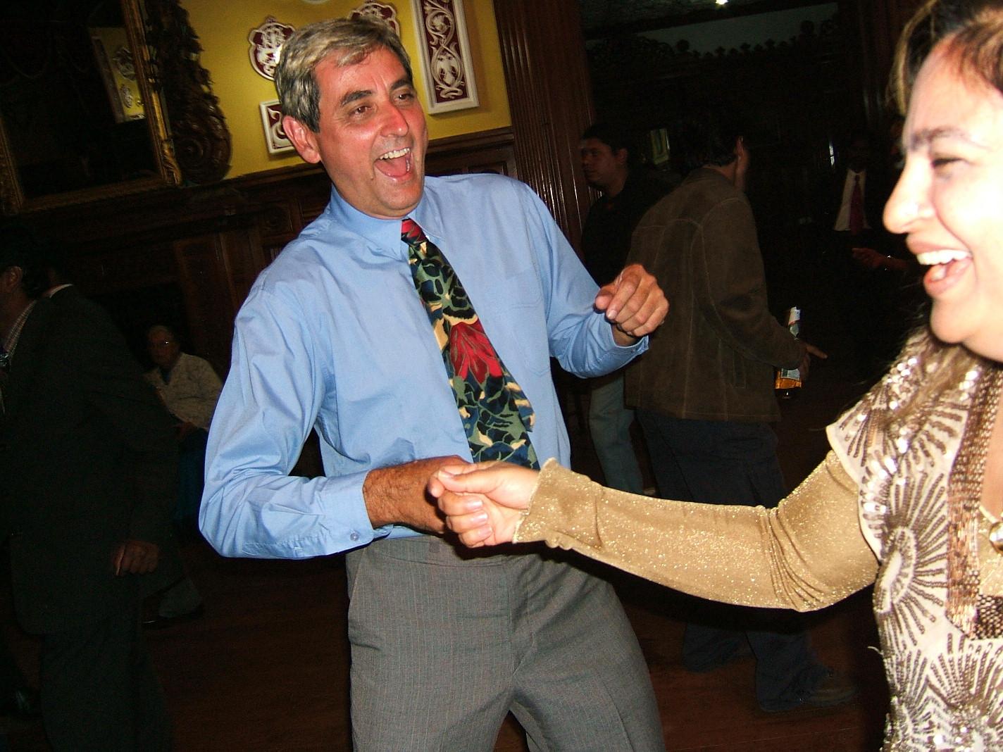 Glenn Sargon and Sophia Sait shake a leg at the Fernhill Palace OGA Banquet July 2005