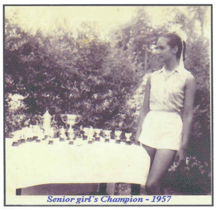 Daphne Anderson Headgirl and Senior Girls Athletic Champion 1957