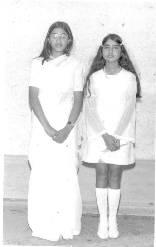 Confirmation 1977 - Nimmi Ittycheria with Saru Pearl