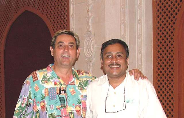 Tusky (Sailendra Bhaskar) and Glenn Sargon at the Residency Towers where Tinker threw a farewell party - July 2005