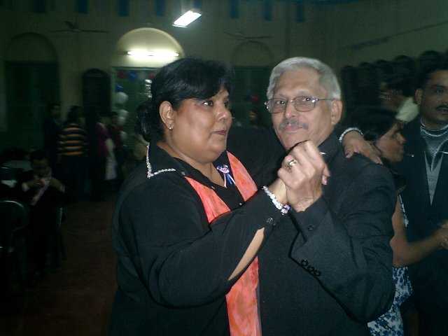 Beresford Gabriel with wife Amy - Kolkata, March 2006