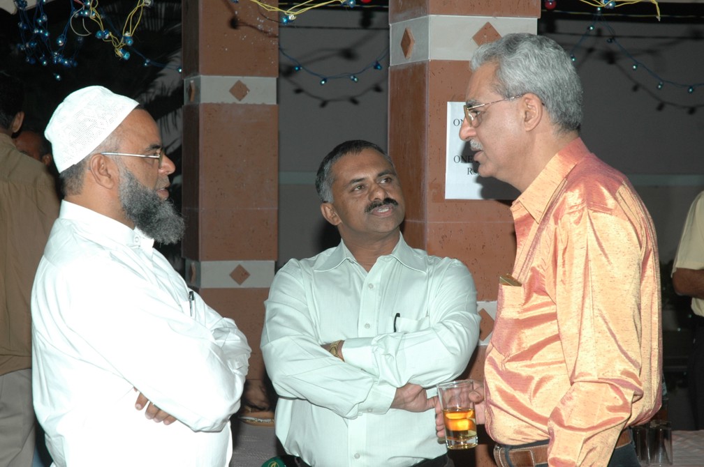 Basheer Ahmed, Ranjith Mathew and Sattar Sait - Coimbatore Reunion 2006