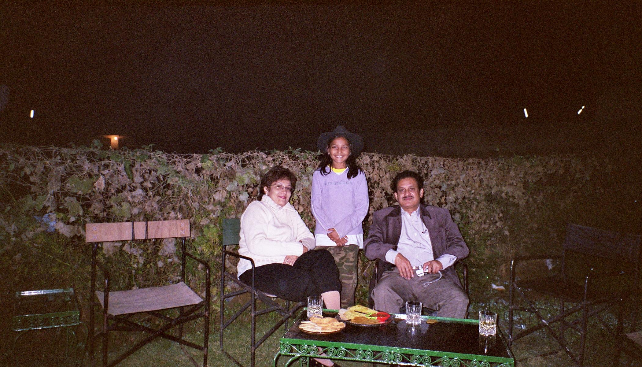 Doc Surey with wife and Pat's daughter Amani during a visit to New Delhi from KL, Malaysia in late 2004. Doc Surendranathan runs a very successful Plastic Surgery practice in KL, Malaysia.