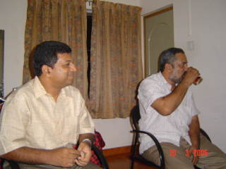 Dr Mathew Abraham with Jagan Jacob at the Kottayam OG get together for Doc Balan Cheriyan.