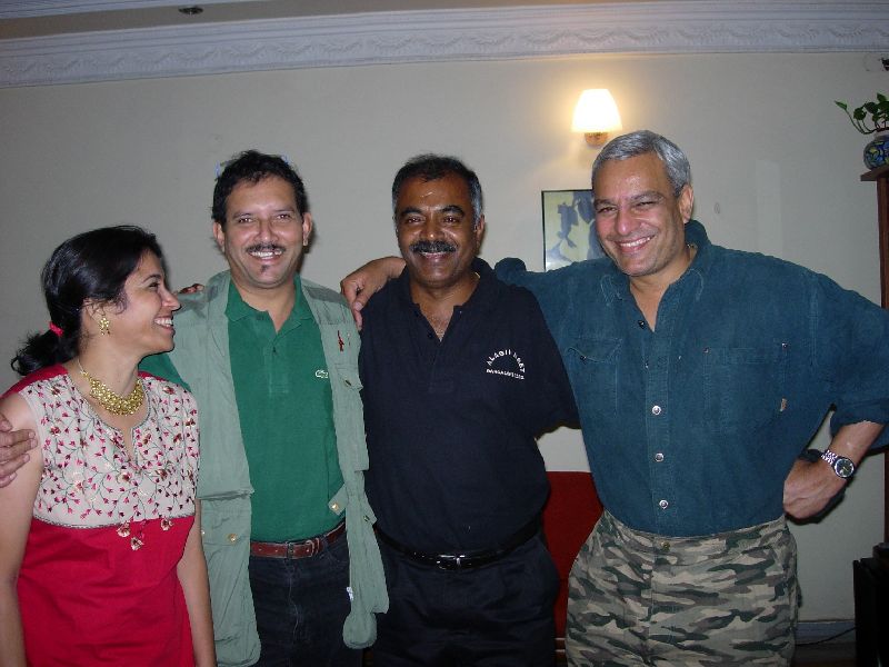 Jaishree and Paul Chater in Delhi with Georgians Marky Paul and Pat Kerr - March 2006