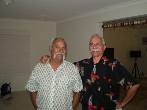 Nigel Eustace + Carlton Scanlon at Brian Austin's daughter's wedding - Melbourne, March 2010
