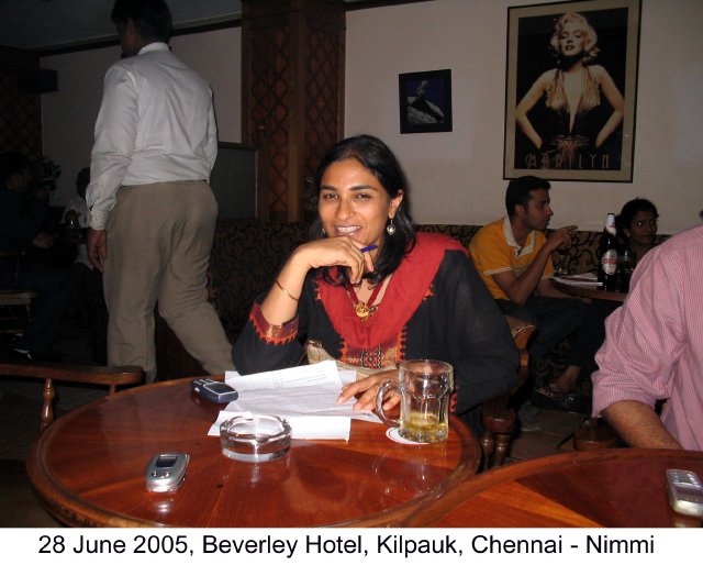 Nimmi John (nee Ittycheria) at the Chennai OGs get together on 25th June 2005 - photo by Ajit Mani