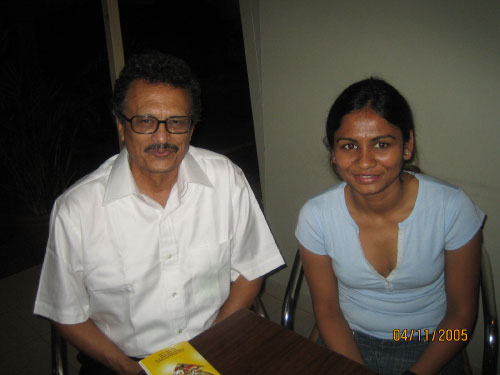 Max French, oldest OG in Sydney with youngest OG Hetal Patel at a get together - Nov 2005